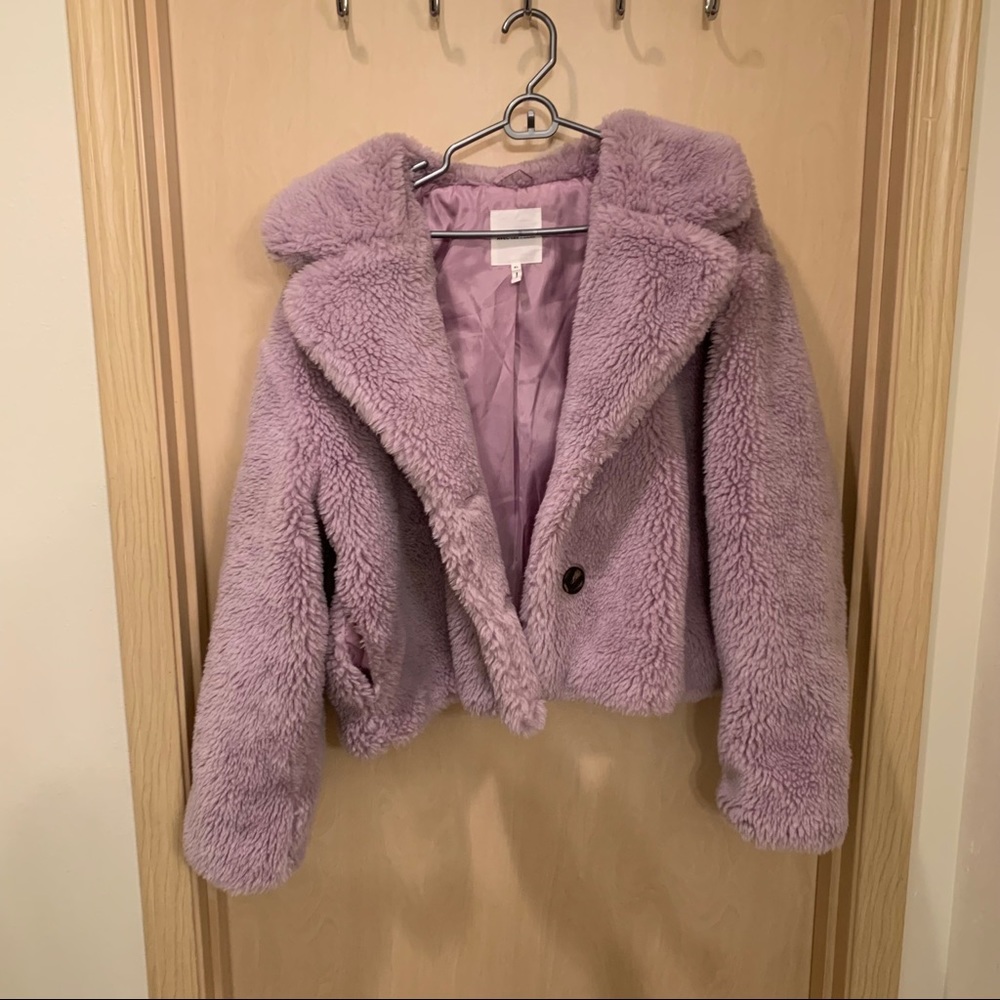 Faux Fur Lilac Jacket